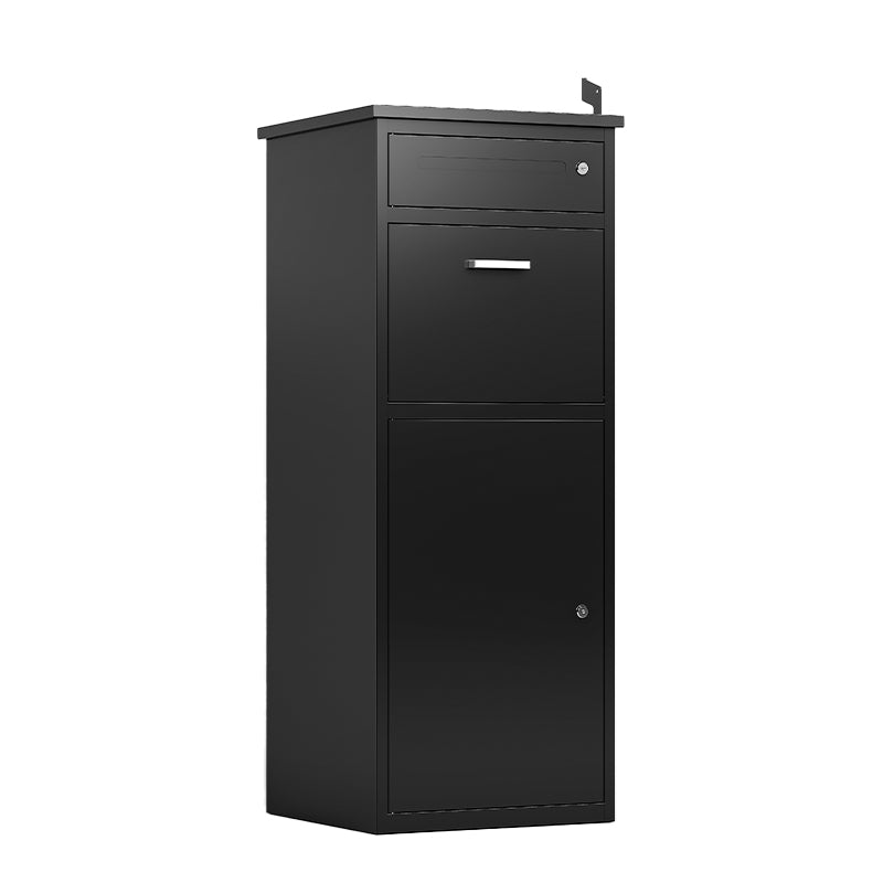Package Delivery Box for Outside with Lock15.74"L*16.92"W*44.5"H, Heavy-Duty Steel Package Drop Box with Anti-Theft Design, Weather-Resistant, Package Mailbox for Porch Ideal for Home or Office