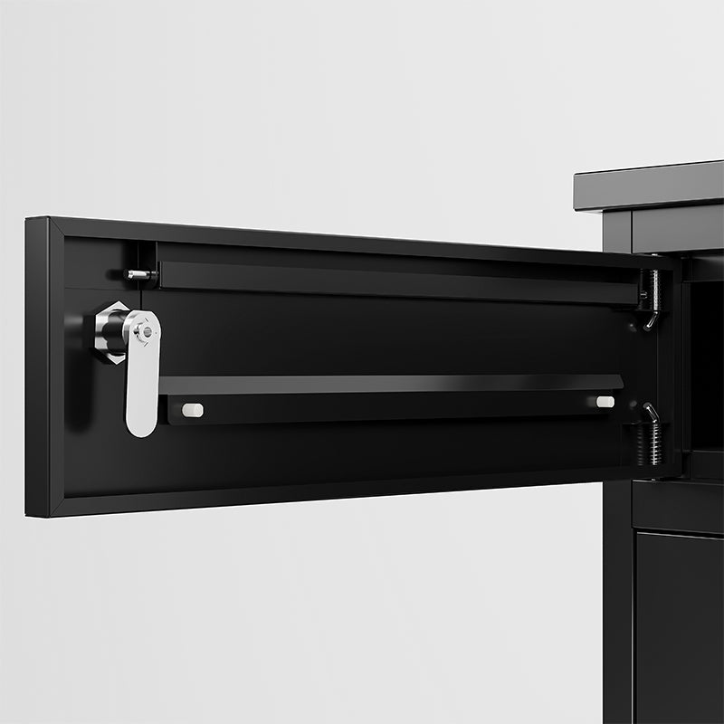 Package Delivery Box for Outside with Lock15.74"L*16.92"W*44.5"H, Heavy-Duty Steel Package Drop Box with Anti-Theft Design, Weather-Resistant, Package Mailbox for Porch Ideal for Home or Office