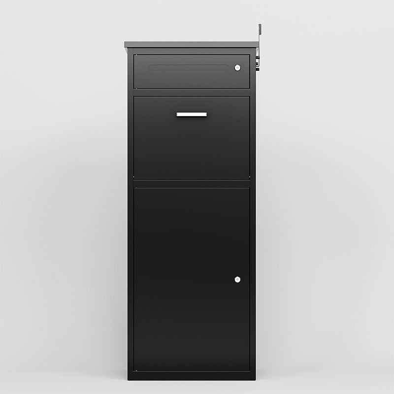 Package Delivery Box for Outside with Lock15.74"L*16.92"W*44.5"H, Heavy-Duty Steel Package Drop Box with Anti-Theft Design, Weather-Resistant, Package Mailbox for Porch Ideal for Home or Office