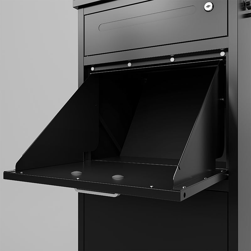Package Delivery Box for Outside with Lock15.74"L*16.92"W*44.5"H, Heavy-Duty Steel Package Drop Box with Anti-Theft Design, Weather-Resistant, Package Mailbox for Porch Ideal for Home or Office