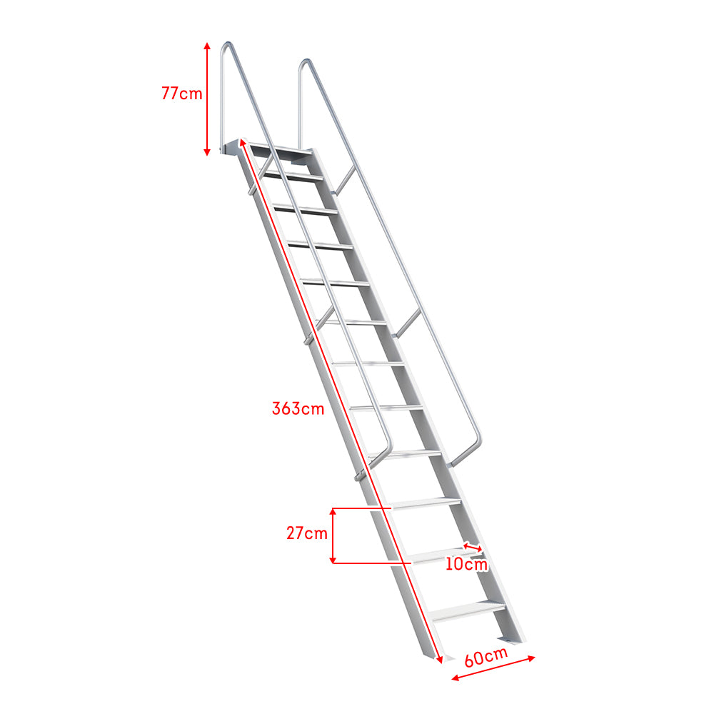 Eeeza 7-step/9-step/12-step Aluminum Alloy Ladder