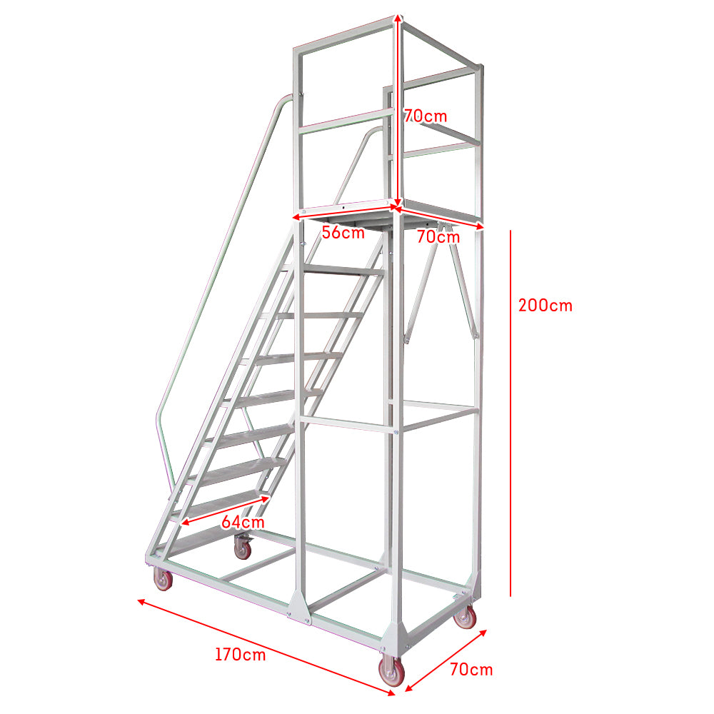 Eeeza Industrial Rolling Work Platform – 1.5m / 2m / 2.5m Options, CRS Frame, 300kg Capacity