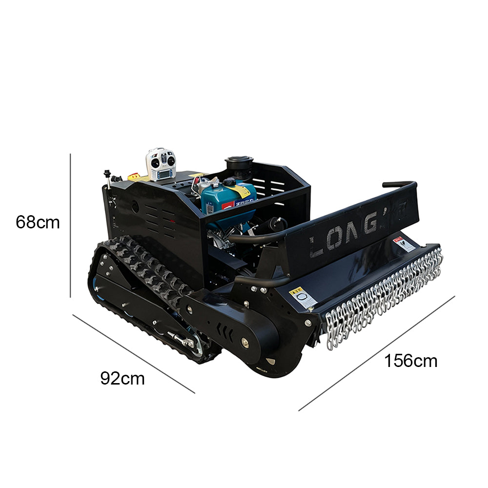 Tracked Diesel-powered Remote-controlled Lawn Mower