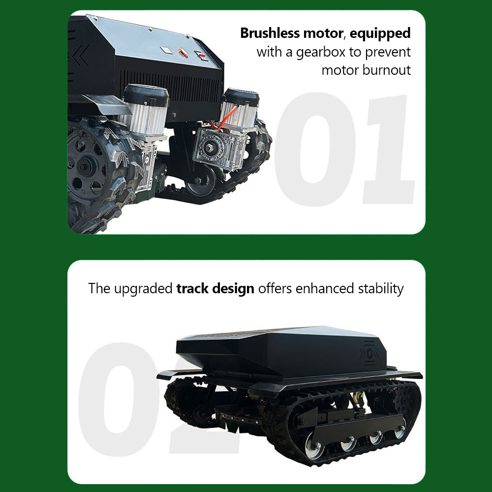 Intelligent Remote Control Hybrid(Oil-Electric) 80CM High-Efficiency Lawn Mower