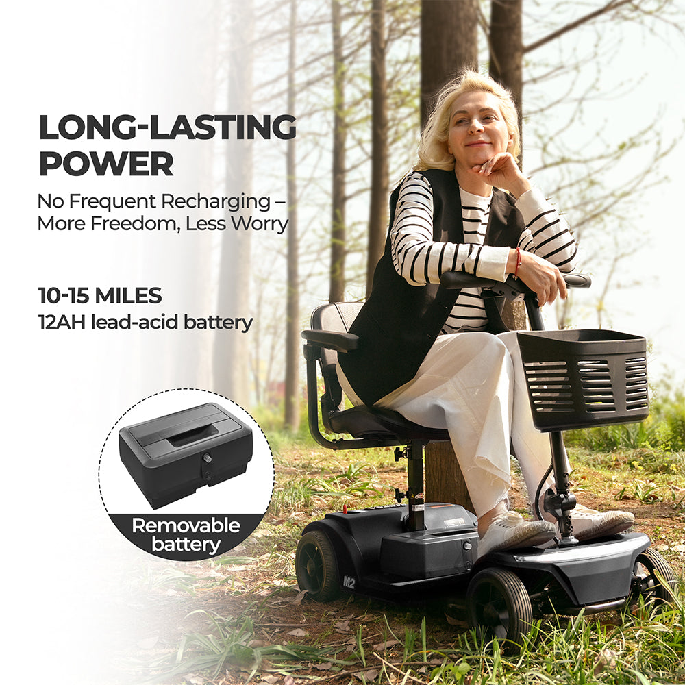 METRO MOBILITY Foldable 250W 24V Electric Mobility Scooter With Brushed Motor