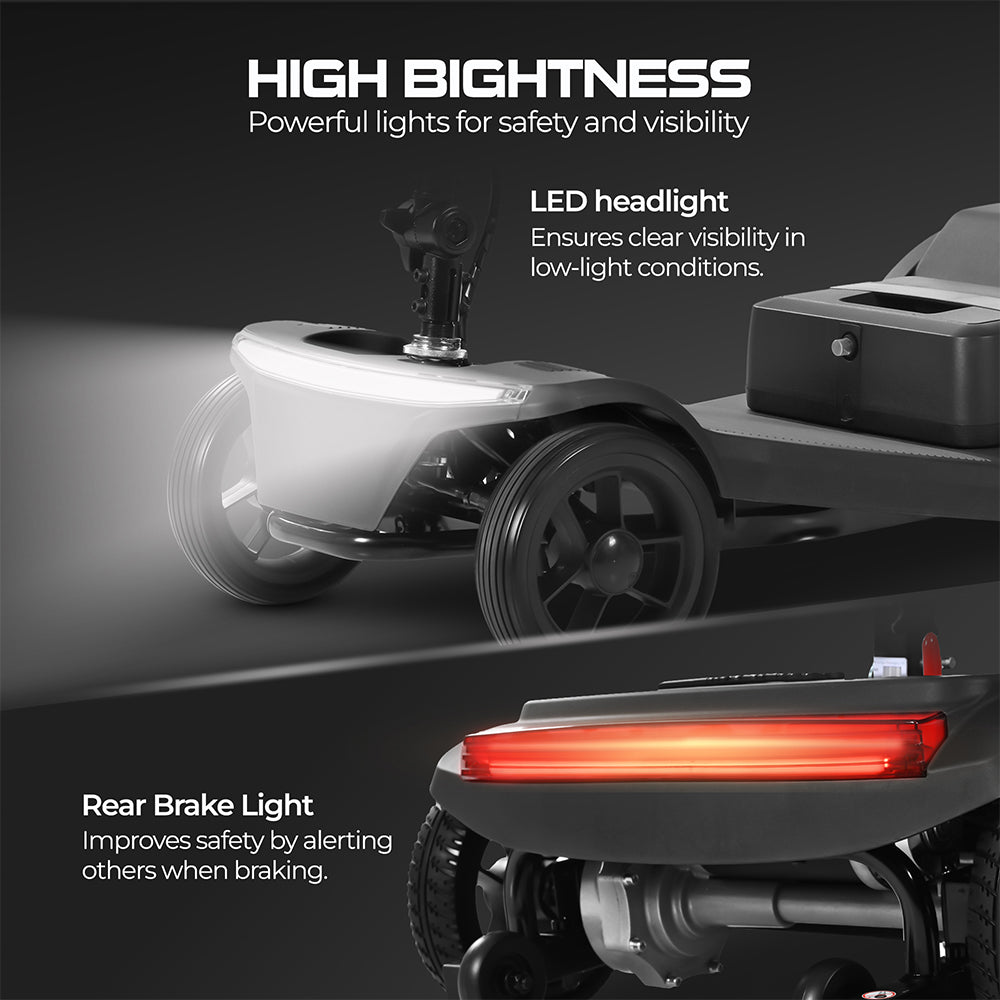METRO MOBILITY Foldable 250W 24V Electric Mobility Scooter With Brushed Motor