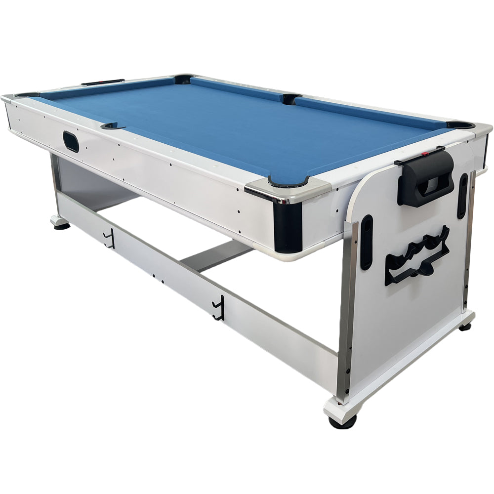 Eeeza 7FT 4 in 1 Flip Game Table with Pool Tennis Hockey Dining