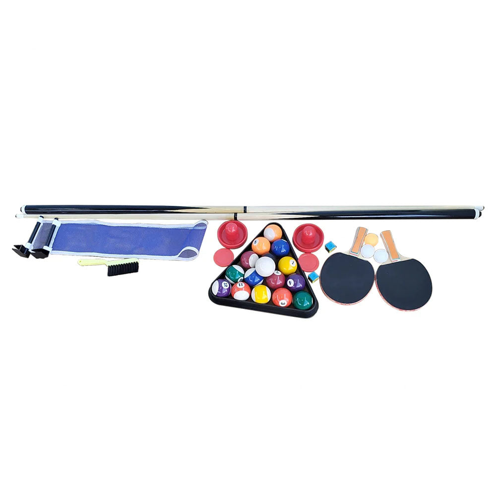 Eeeza 7FT 4 in 1 Flip Game Table with Pool Tennis Hockey Dining