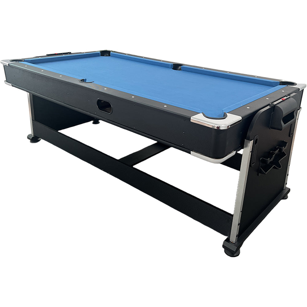 Eeeza 7FT 4 in 1 Flip Game Table with Pool Tennis Hockey Dining