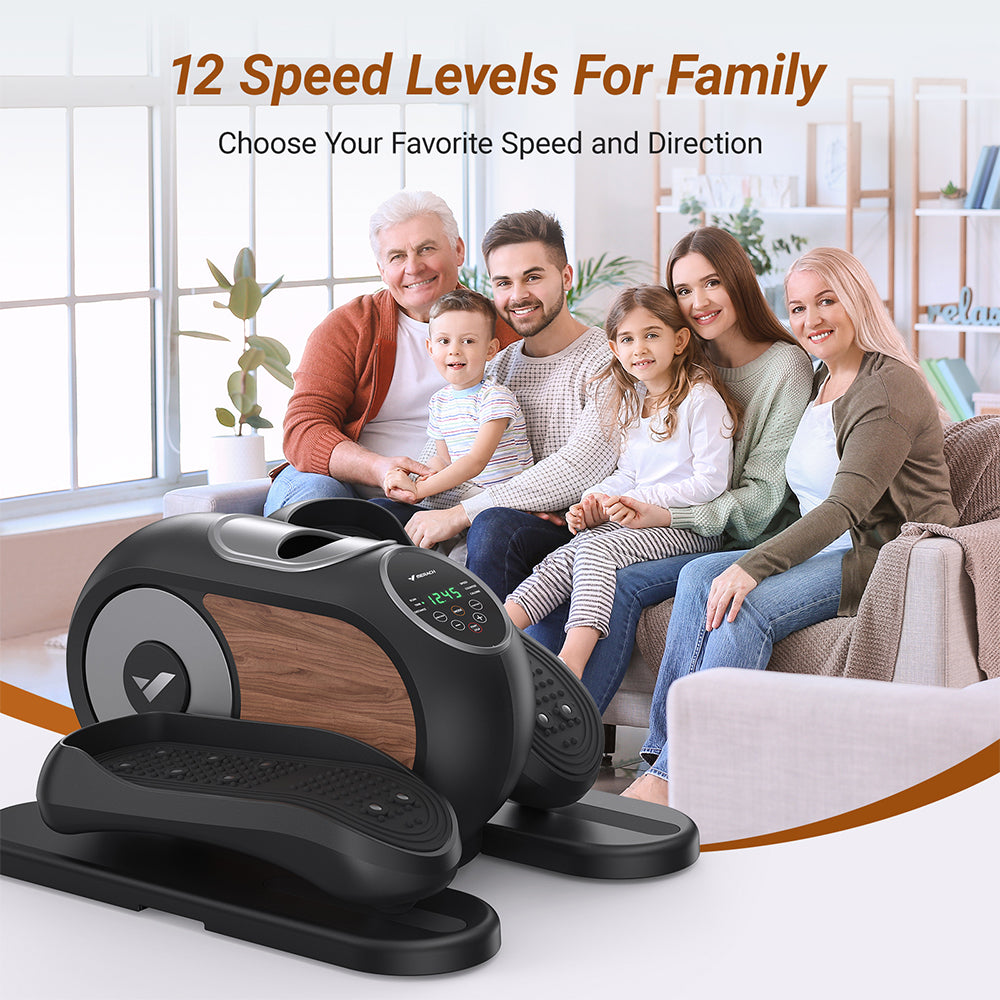 MERACH Under Desk Elliptical Machine for Home
