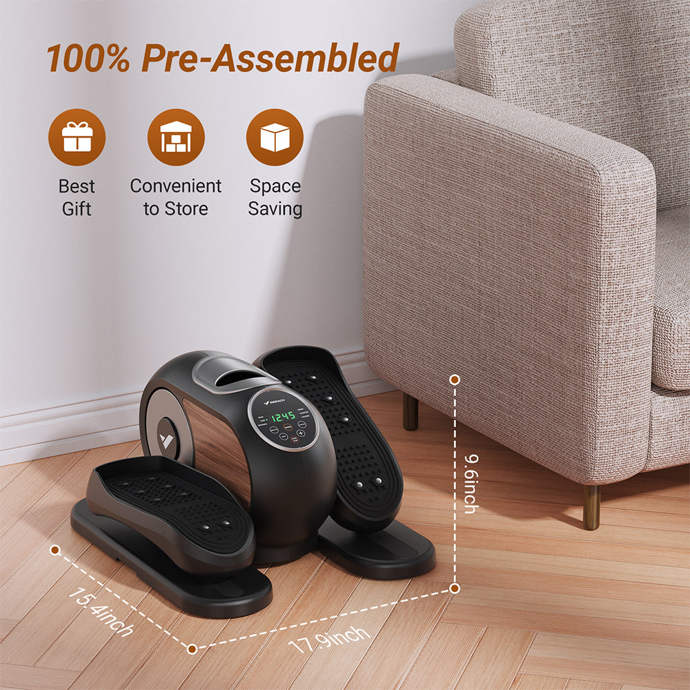 MERACH Under Desk Elliptical Machine for Home