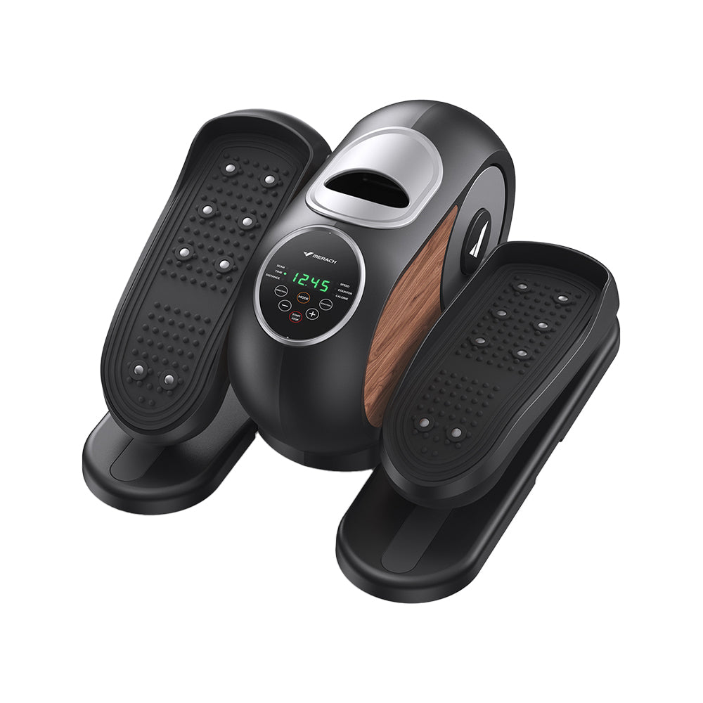 MERACH Under Desk Elliptical Machine for Home