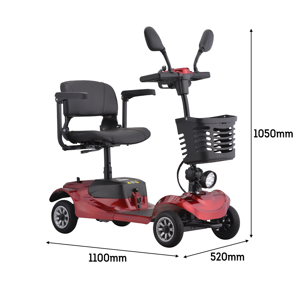 Eeeza Compact Mobility Scooter – Solid Tires, 150kg Load for Everyday Errands