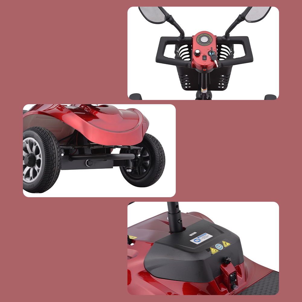 Eeeza Compact Mobility Scooter – Solid Tires, 150kg Load for Everyday Errands