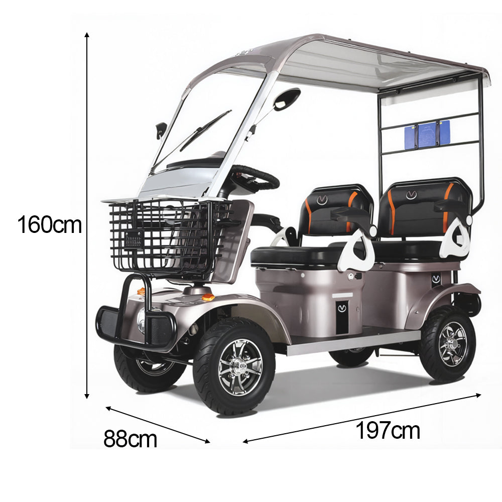 Eeeza 650W 60V 20Ah Electric Mobility Scooter with Long-Range & Remote Unlock