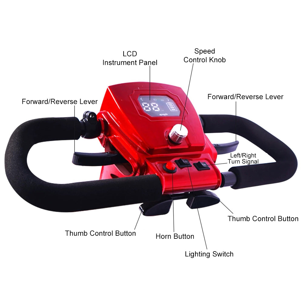 Eeeza 600W 60V 20Ah Electric Mobility Scooter