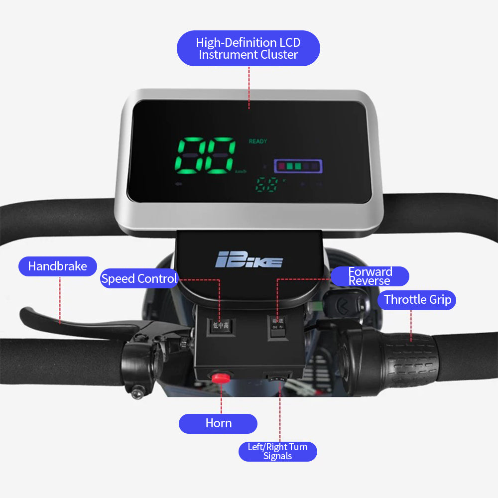 Eeeza 500W 60V 20Ah Electric Mobility Scooter