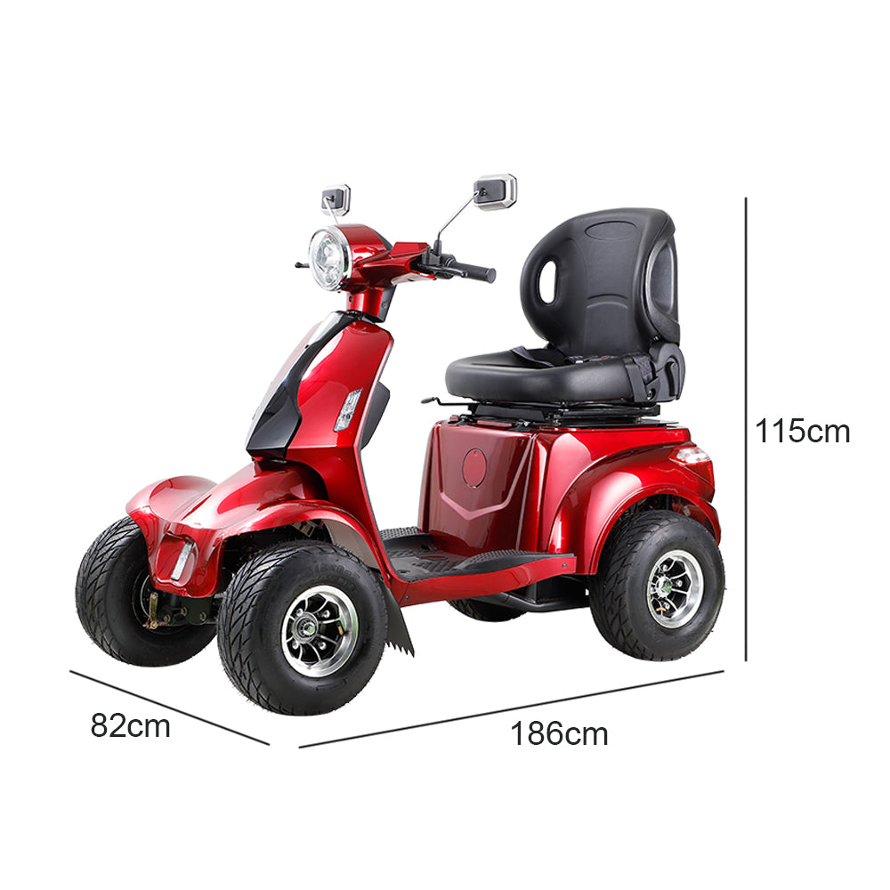 Eeeza Adjustable 1000W 60V 20Ah Electric Mobility Scooter