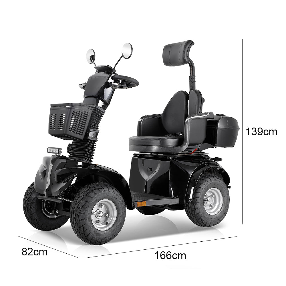 Eeeza Adjustable 1000W 60V 20Ah Electric Mobility Scooter