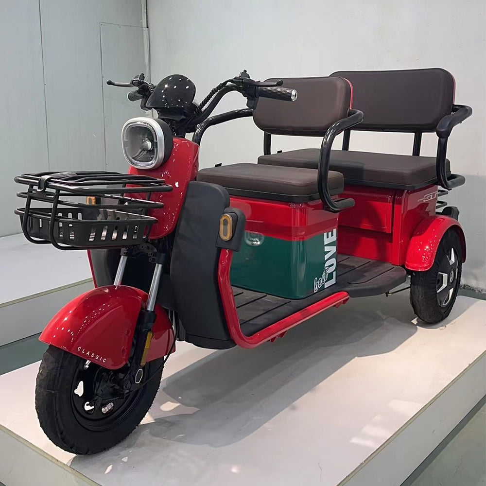 Eeeza 600W 60V 20Ah Electric Tricycle - Red