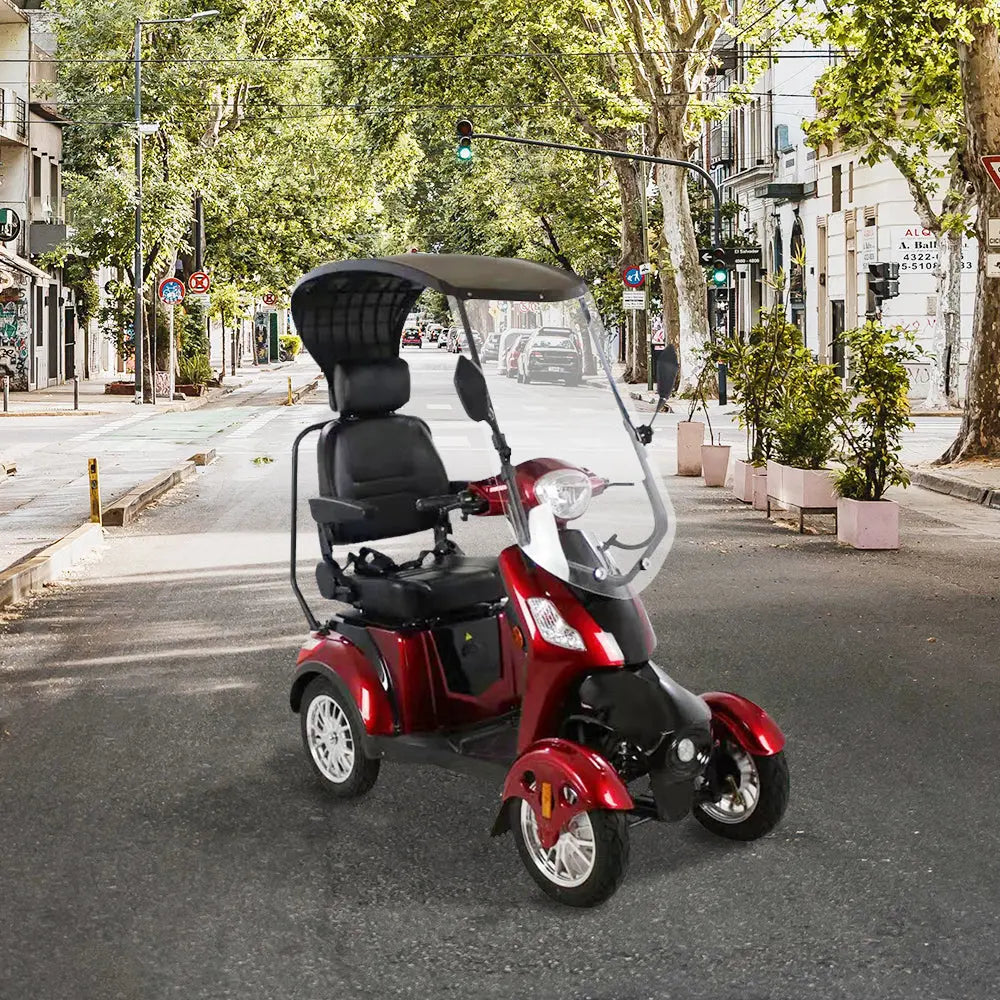 Eeeza 500W 60V 20Ah Electric Mobility Scooter - Red