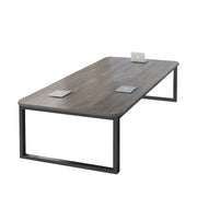Eeeza Metal Frame Rounded-Corner Desk