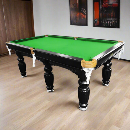 Eeeza 9FT Black Frame Slate Billiard Pool Table With Full Accessories