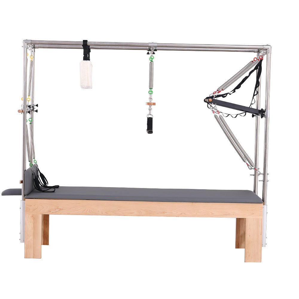 Eeeza Maple Wood Frame Pilates Cadillac Full Trapeze Table