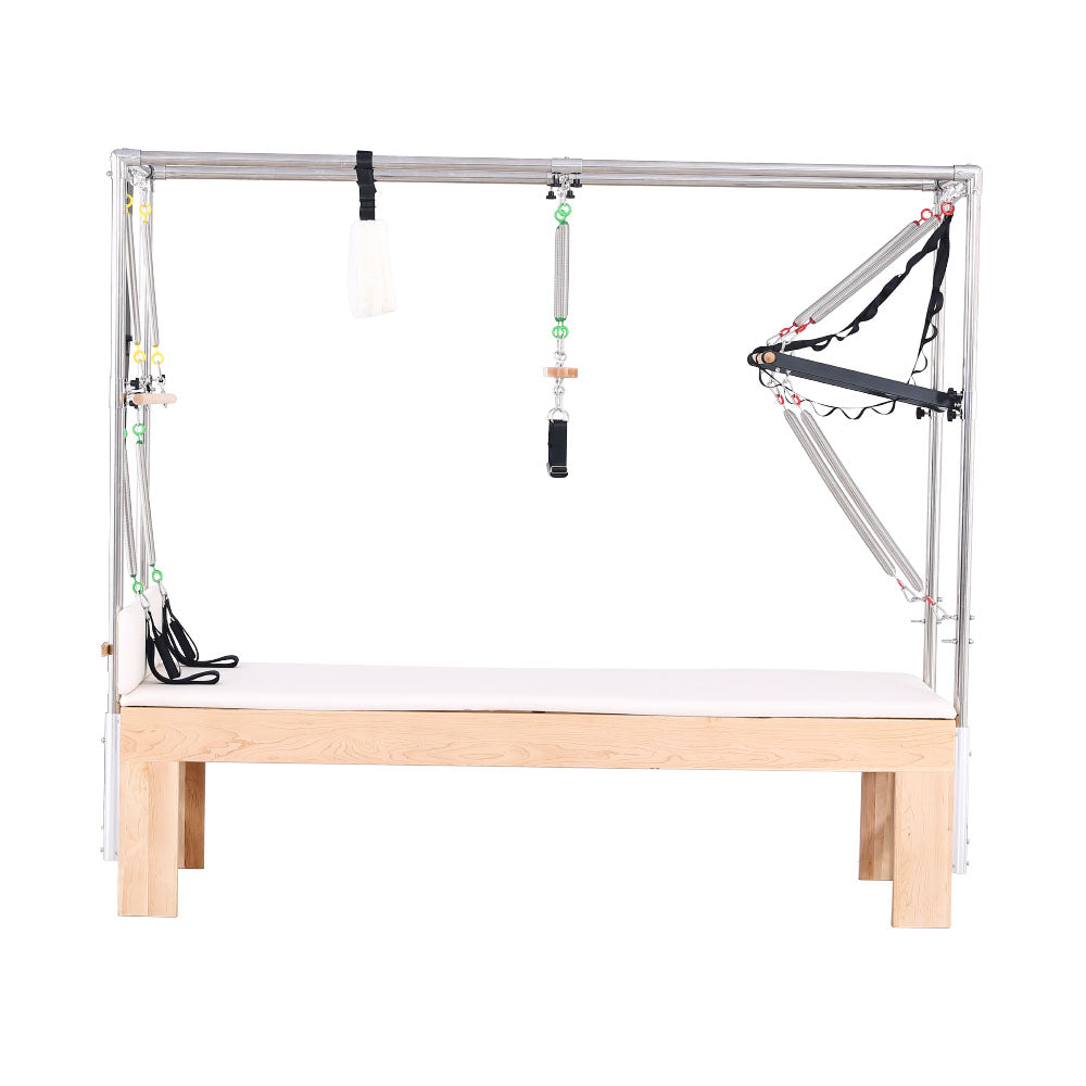 Eeeza Maple Wood Frame Pilates Cadillac Full Trapeze Table