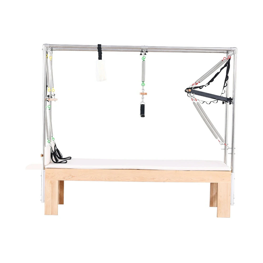 Eeeza Maple Wood Frame Pilates Cadillac Full Trapeze Table
