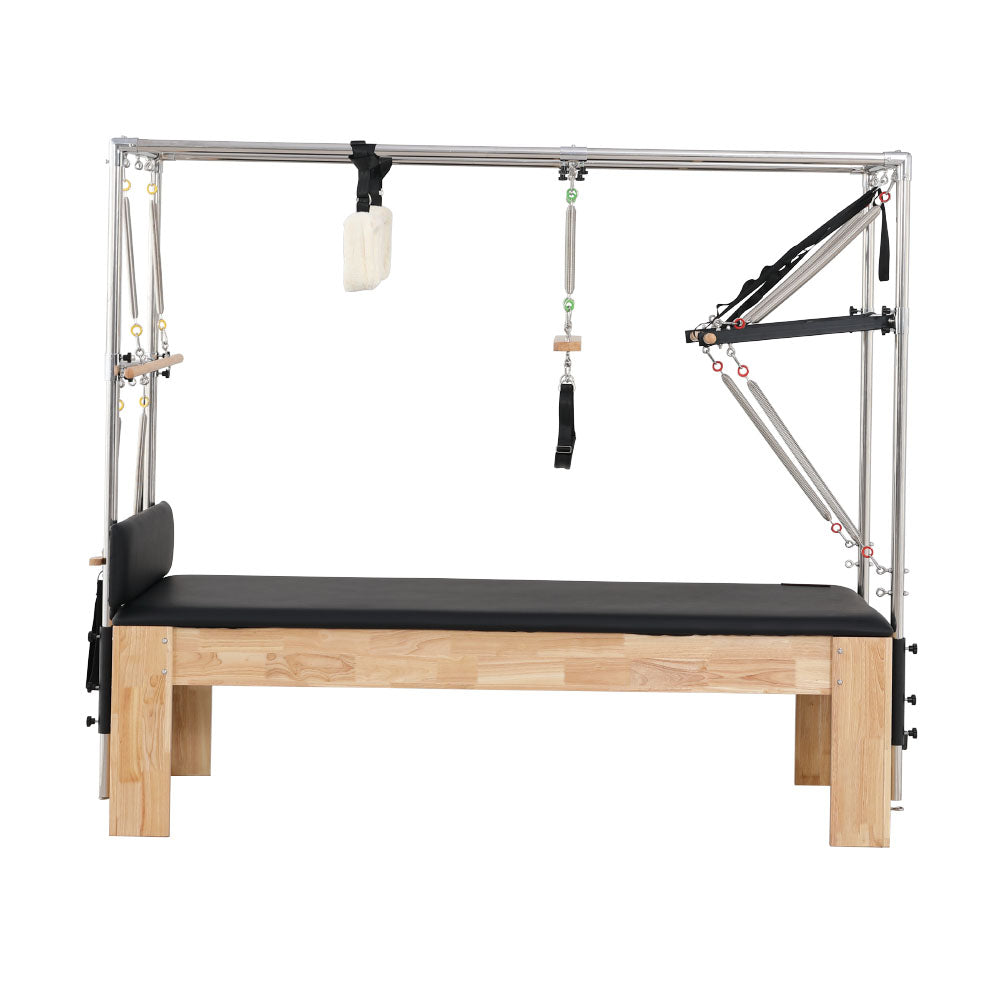 Eeeza Oak Wood Frame Pilates Cadillac Full Trapeze Table