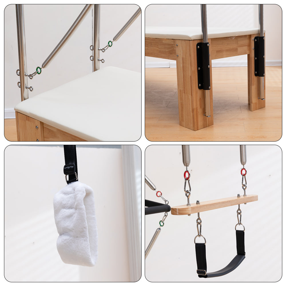 Eeeza Rubberwood Frame Pilates Cadillac Full Trapeze Table
