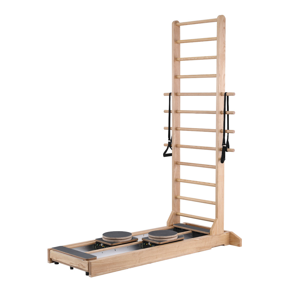 Eeeza Maple Wood Frame Pilates Ladder Reformer