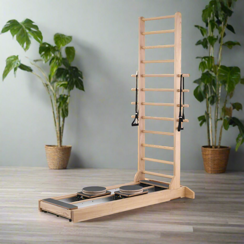 Eeeza Maple Wood Frame Pilates Ladder Reformer