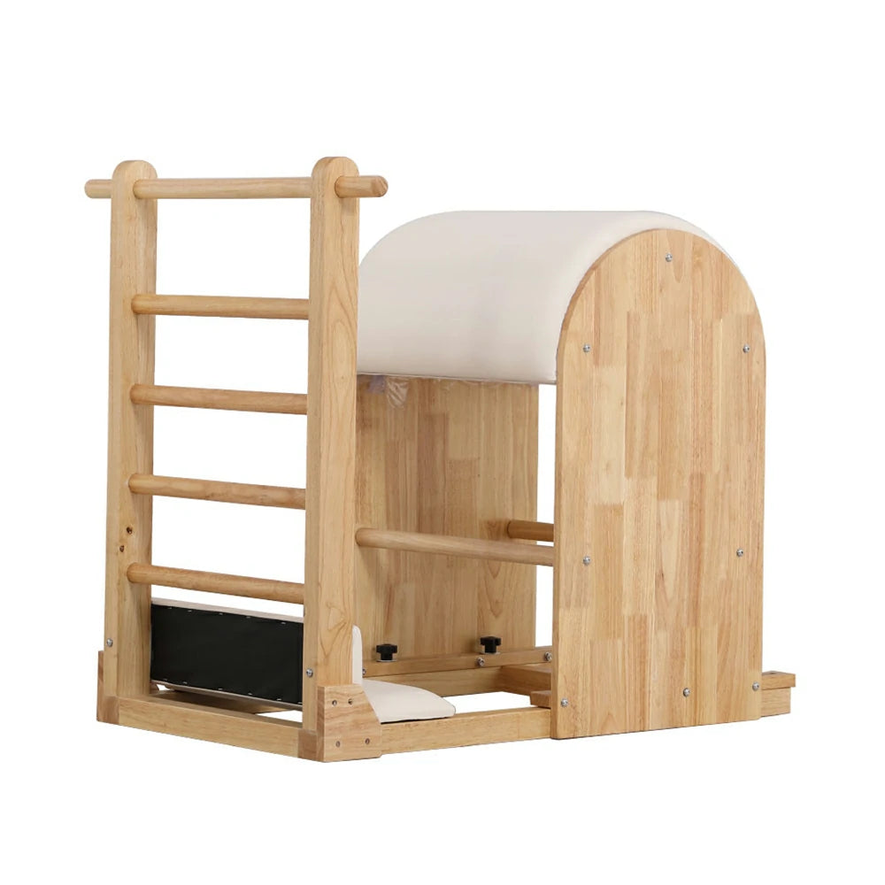 Eeeza Oak Wood Frame Pilates Ladder Barrel
