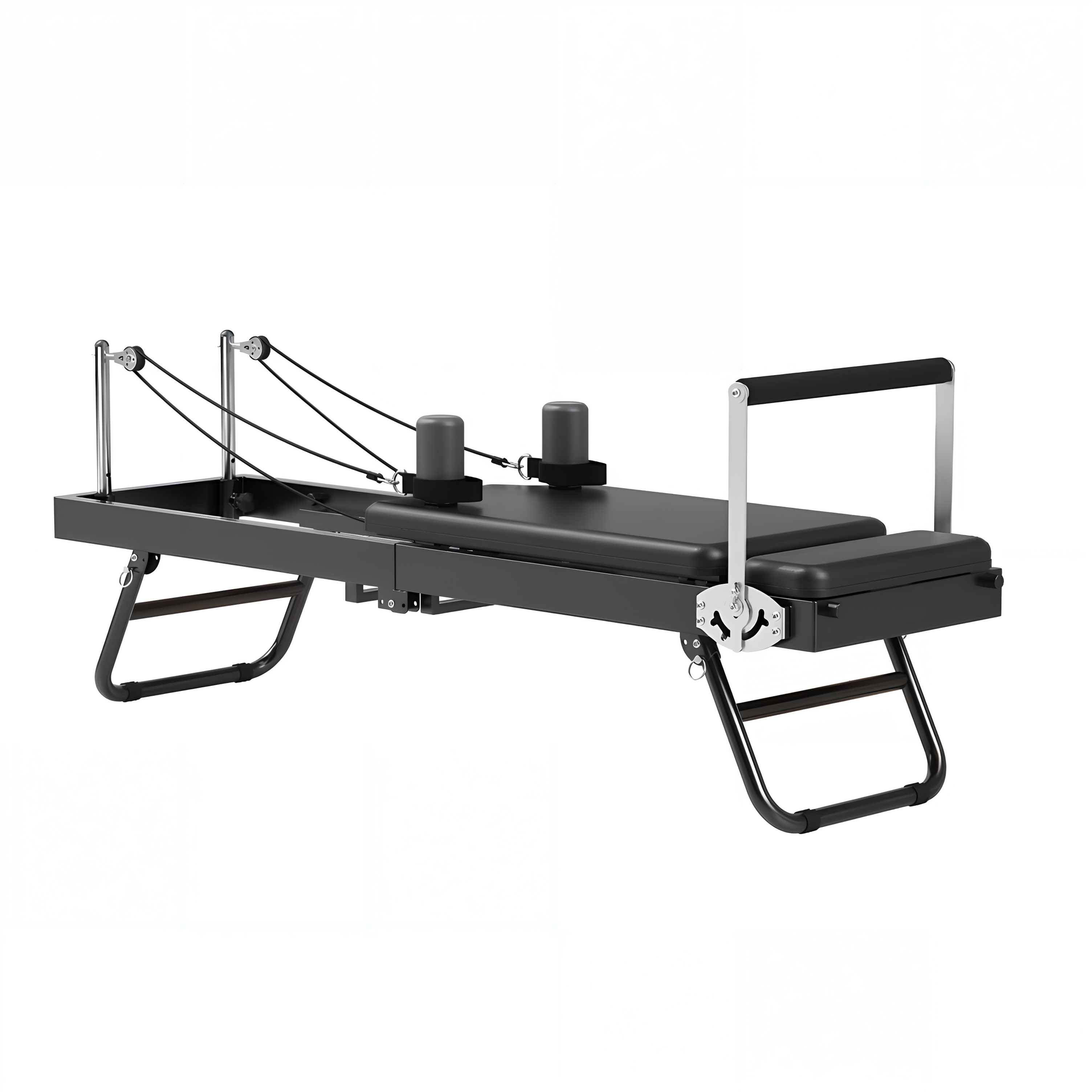 Eeeza Foldable Pilates Reformer – Adjustable Steel Frame with Silent Resistance