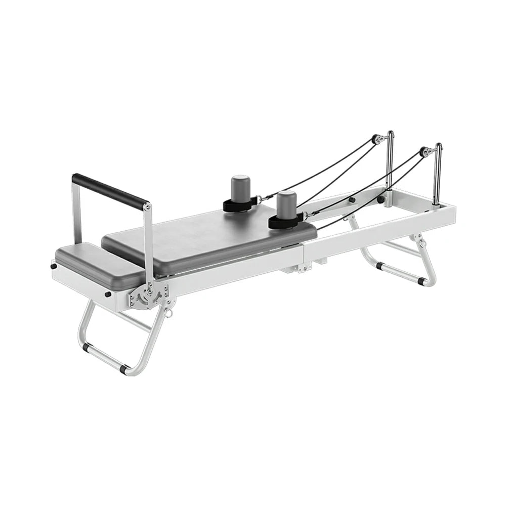 Eeeza Foldable Pilates Reformer, Silent Resistance with Adjustable Steel Frame