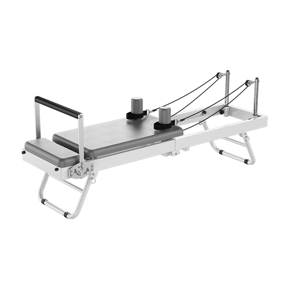 Eeeza Foldable Pilates Reformer – Adjustable Steel Frame with Silent Resistance