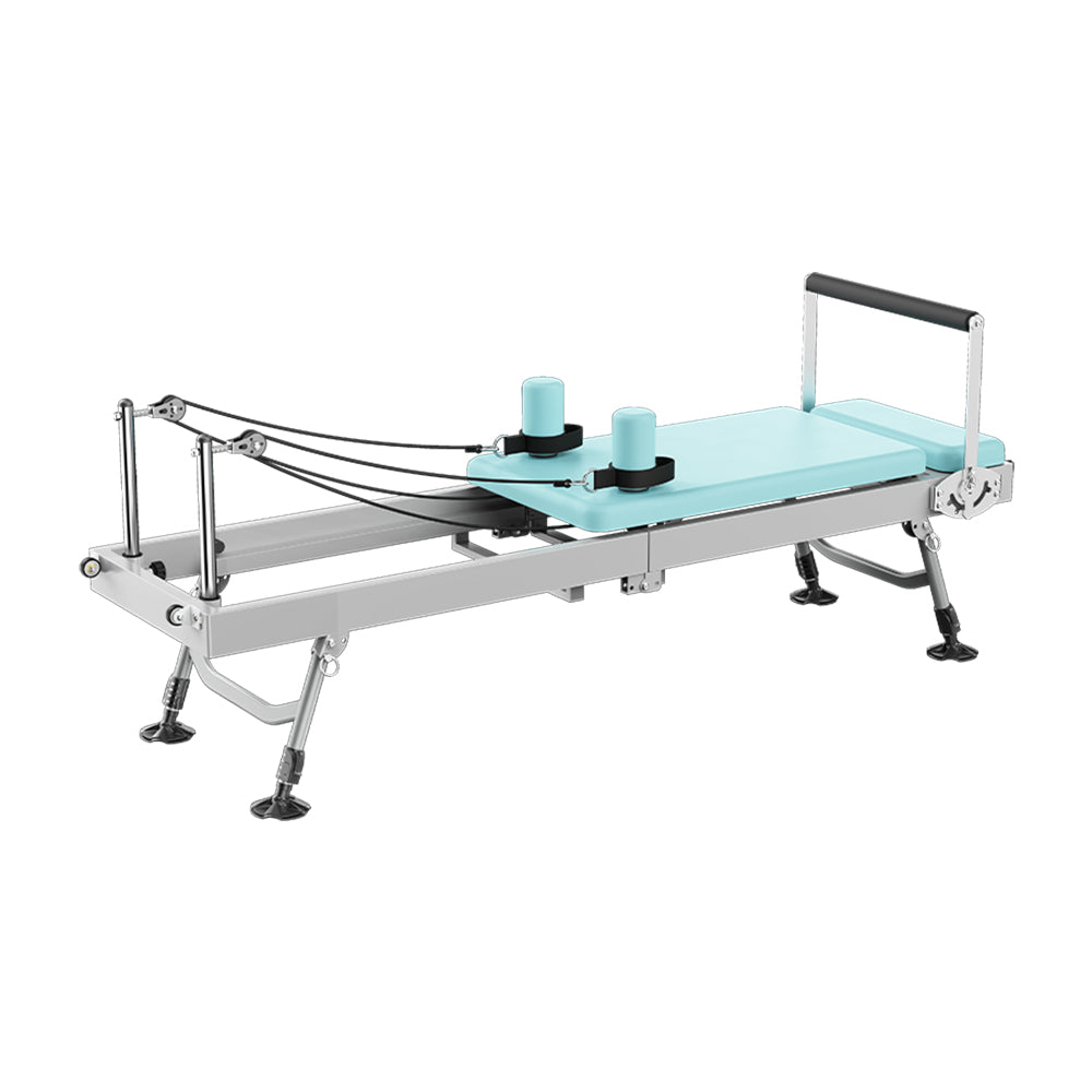 Eeeza Foldable Pilates Reformer – Adjustable Steel Frame with Silent Resistance