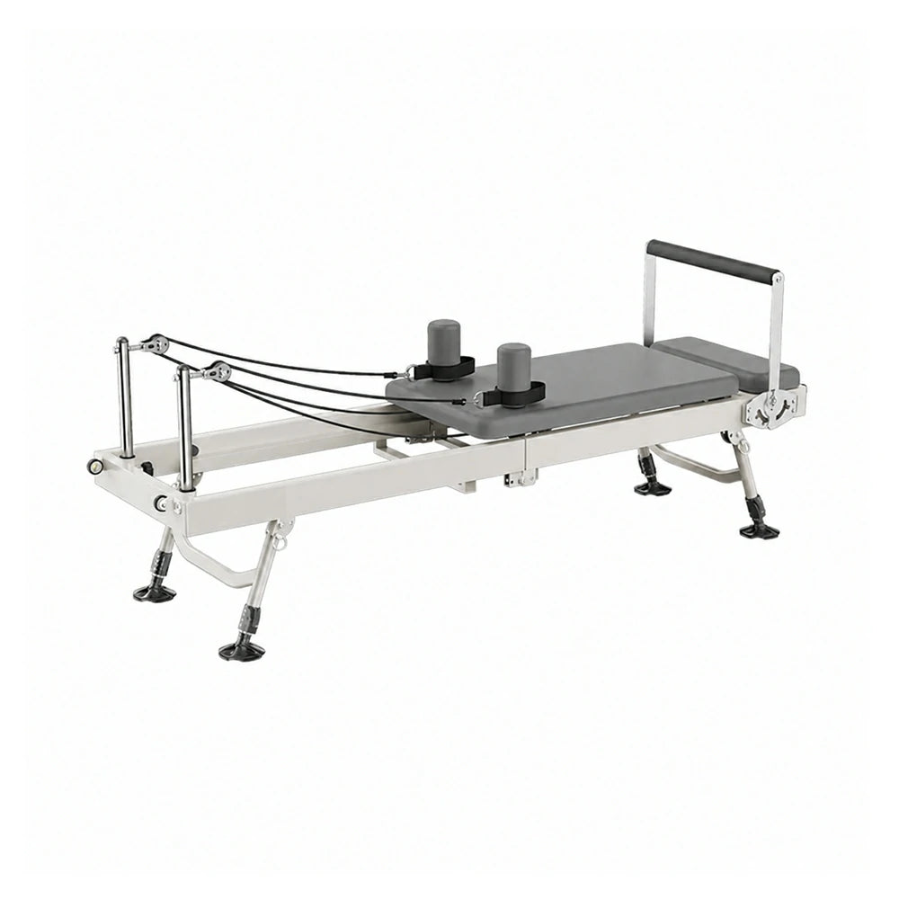 Eeeza Foldable Pilates Reformer, Silent Resistance with Adjustable Steel Frame