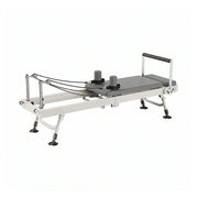 Eeeza Foldable Pilates Reformer, Silent Resistance with Adjustable Steel Frame