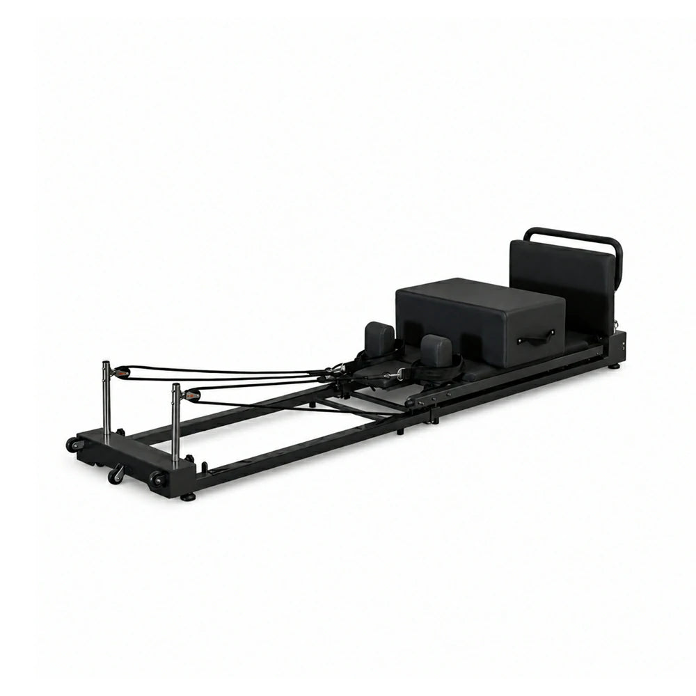 Eeeza Foldable Pilates Reformer with Steel Frame & Resistance System – Home Fitness Essential
