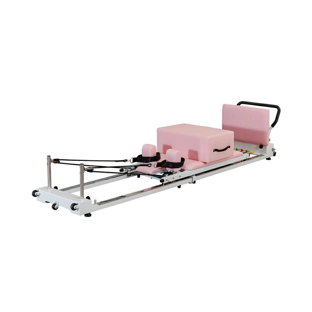 Eeeza Foldable Pilates Reformer with Steel Frame & Resistance System – Home Fitness Essential