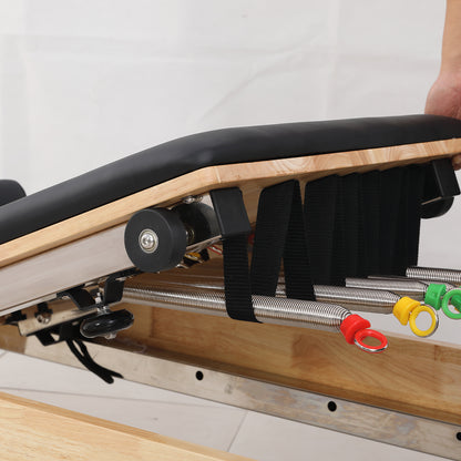 Eeeza Oak Wood Frame Pilates Reformer