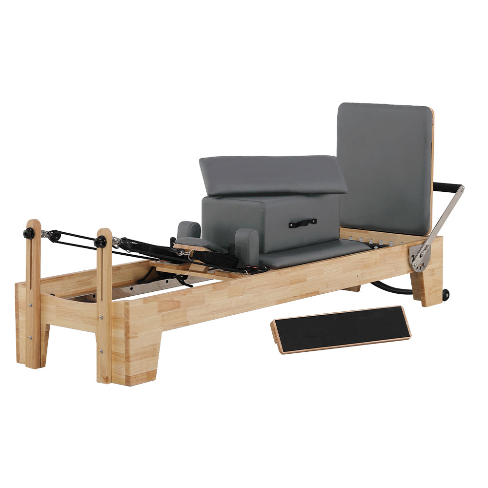 Eeeza Oak Wood Frame Pilates Reformer