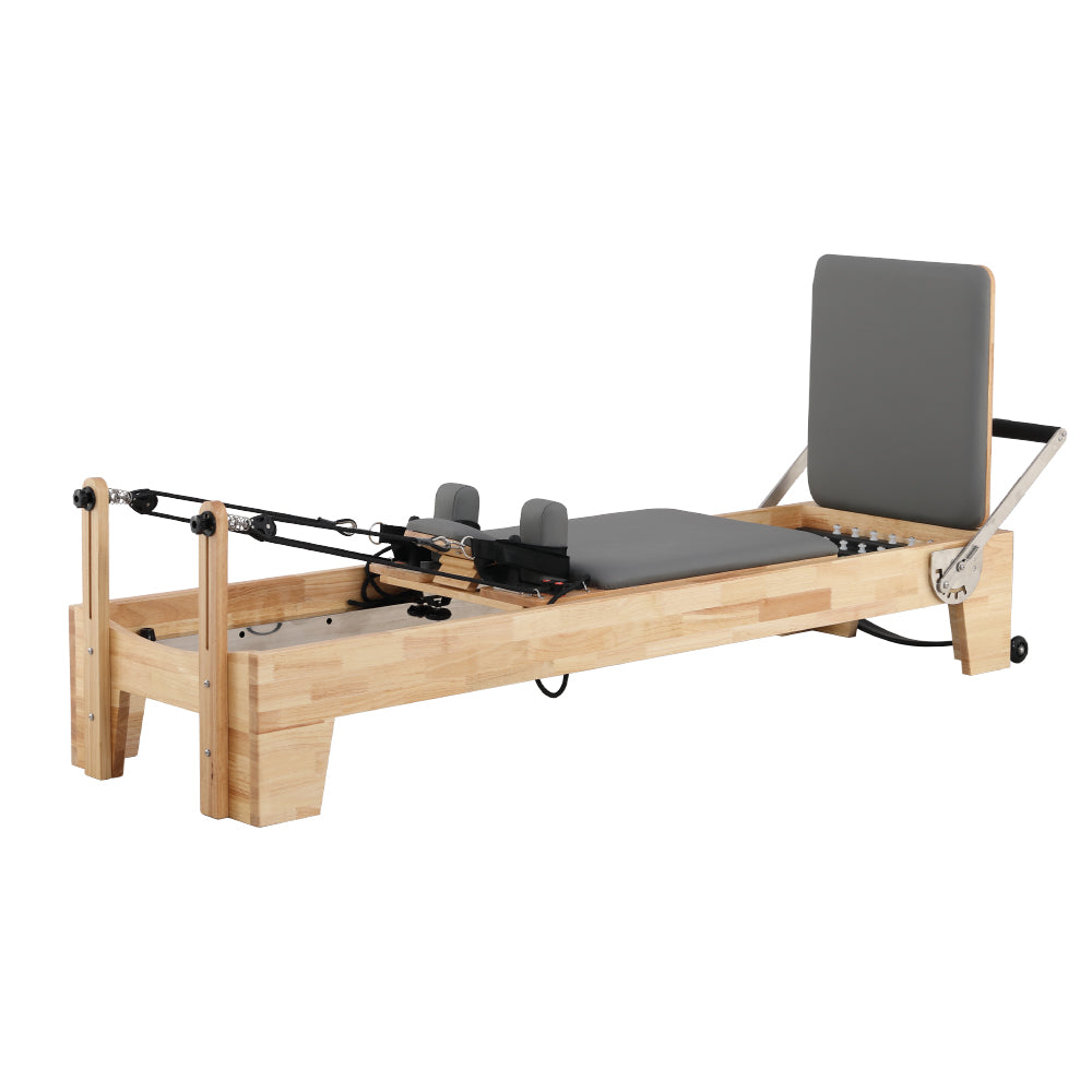 Eeeza Oak Wood Frame Pilates Reformer