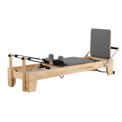 Eeeza Oak Wood Frame Pilates Reformer