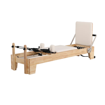 Eeeza Oak Wood Frame Pilates Reformer