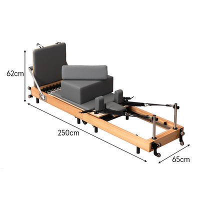 Eeeza Foldable Solid Wood Frame Pilates Reformer