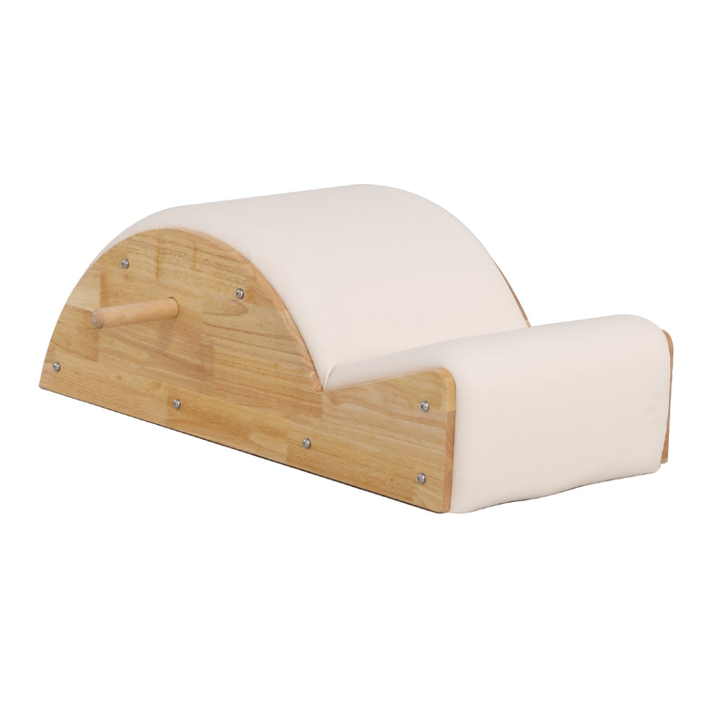 Eeeza Ergonomic Pilates Arc Barrel for Core Training, Rubberwood